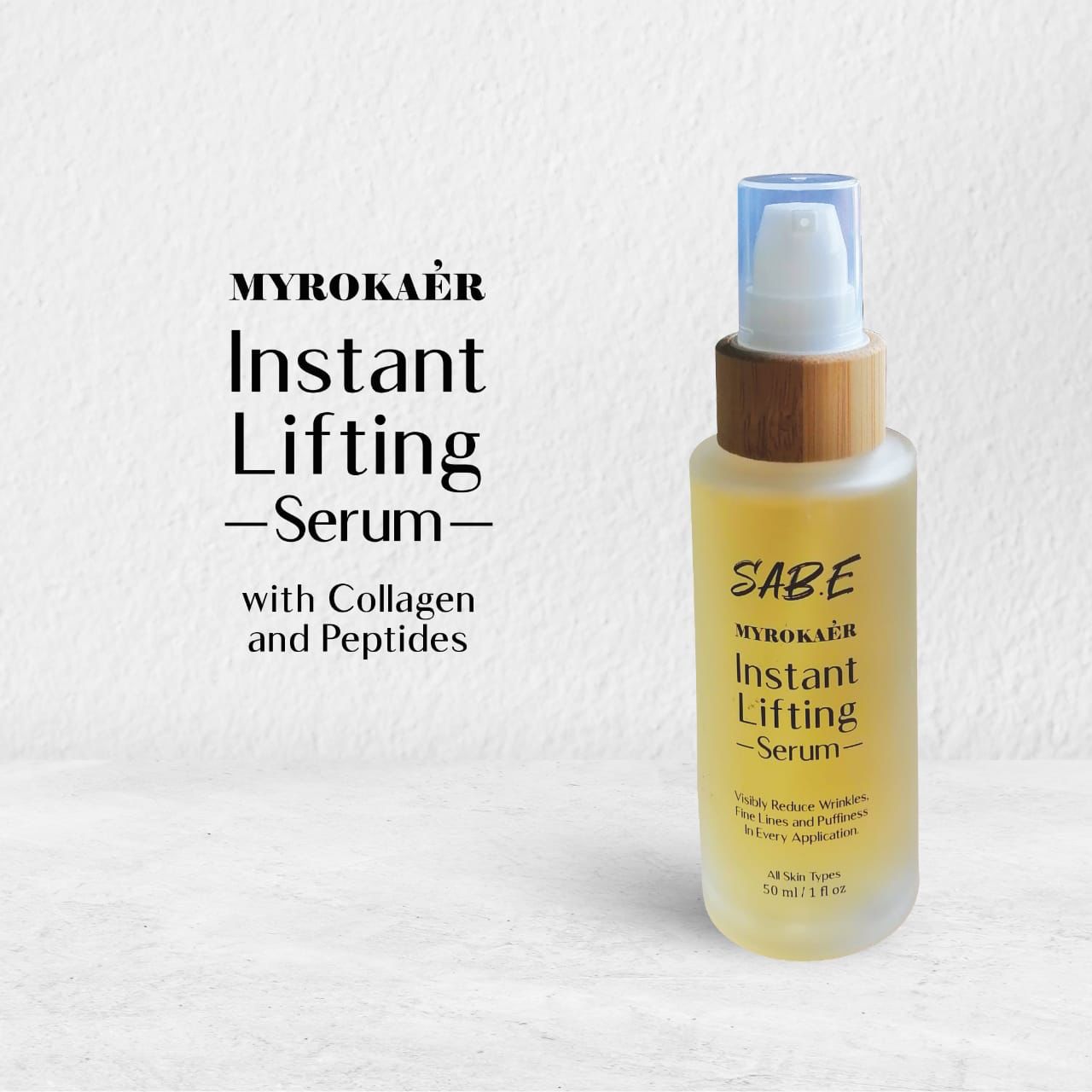 MYROKAÉR Instant Lifting Serum with Collagen and Peptides
